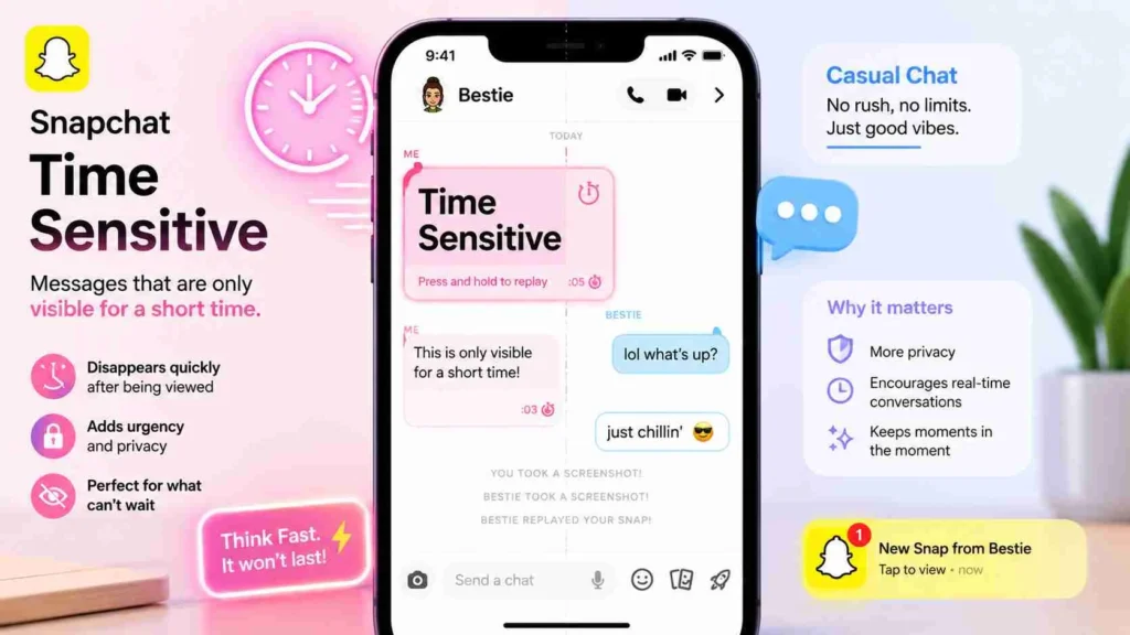 what does time sensitive mean on snapchat