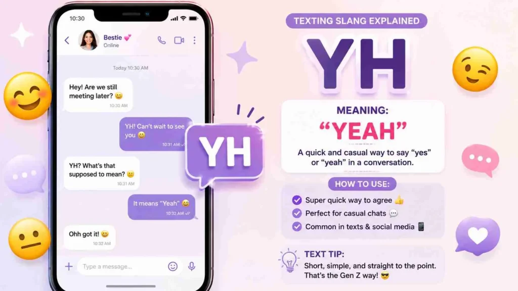 what does yh mean in text