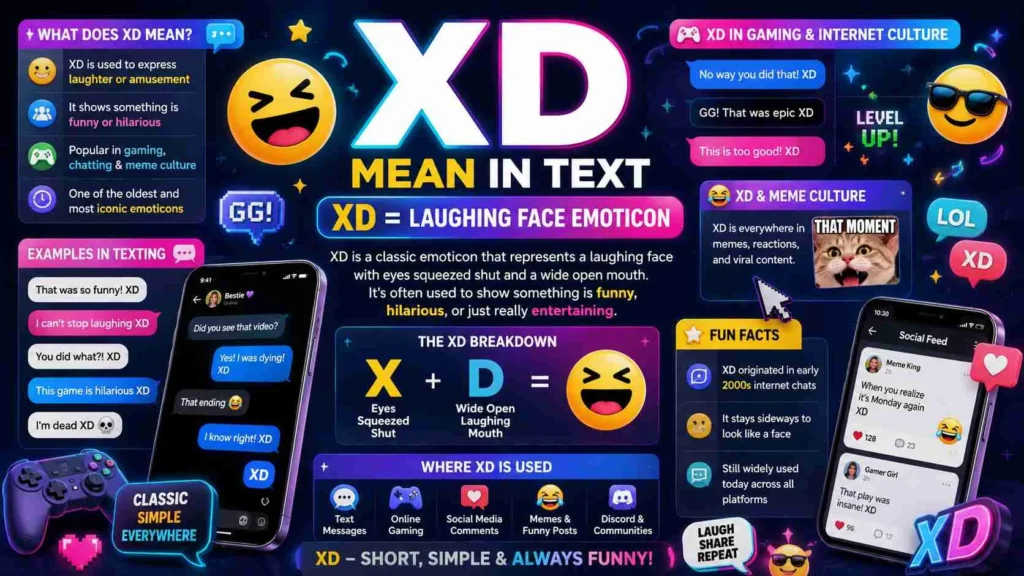 xd mean in text