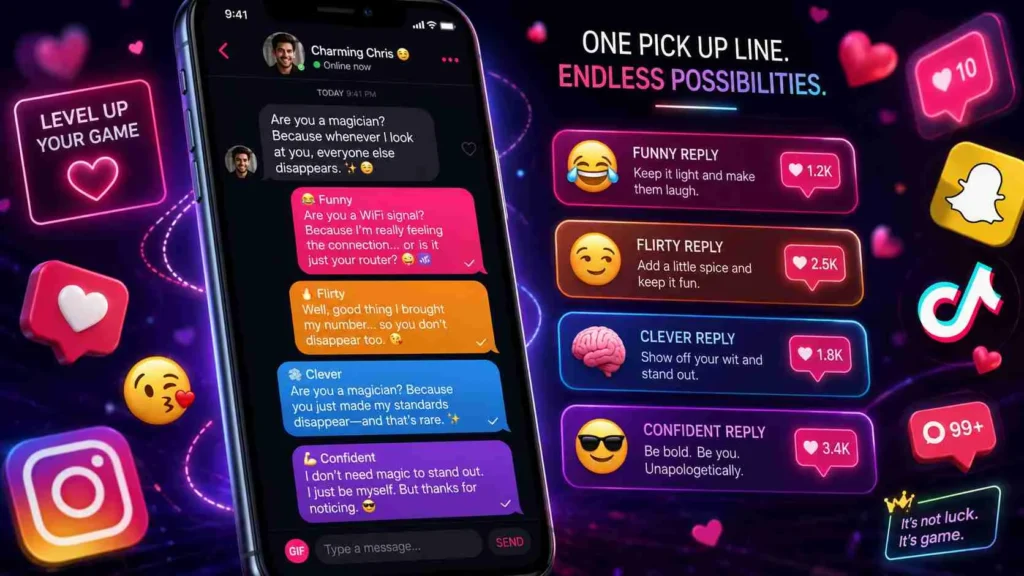 how to respond to pick up lines