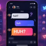 huh meaning in text