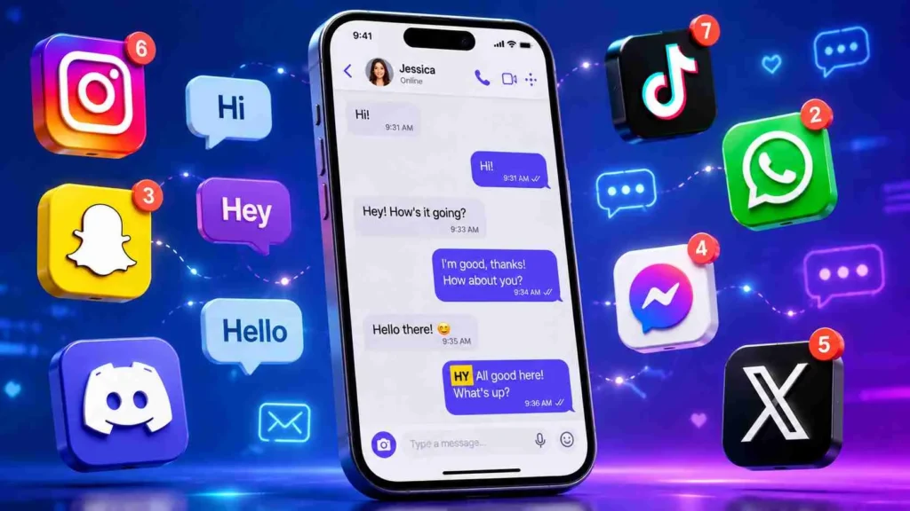hy meaning in text from a guy