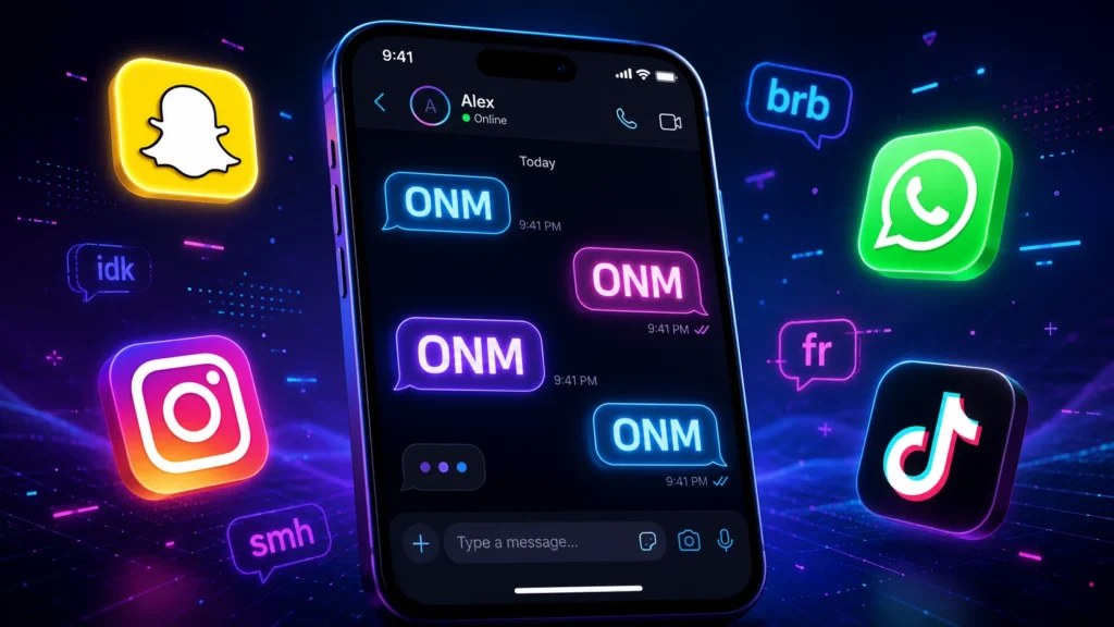 onm meaning in text
